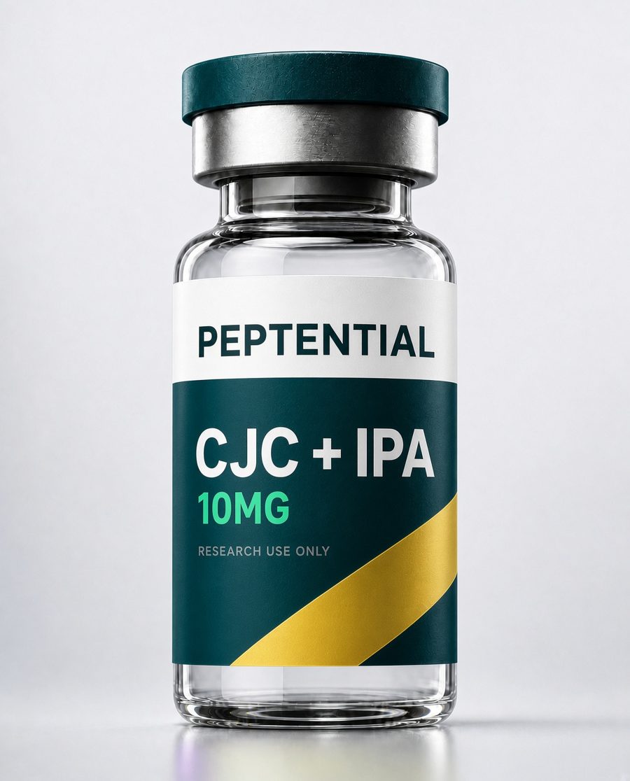CJC-1295 No DAC + Ipamorelin 10mg research vial